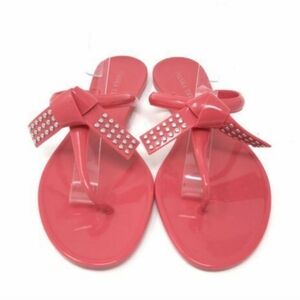 Ivanka Trump Pink Jelly Thong Evening Wedding Sandals Pink Size 10